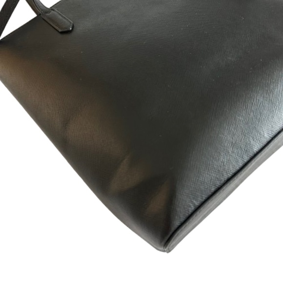 $298 Kate Spade Women's Medium Black & Gold Logo Leather Tote Bag & Bow Key Fob - Picture 11 of 16